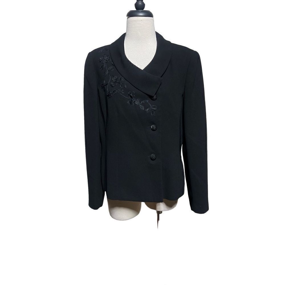 Nippon Boutique Long Sleeve Black Suit Jacket Blazer Size 10